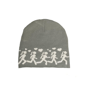 GREY RUNNER BEANIE