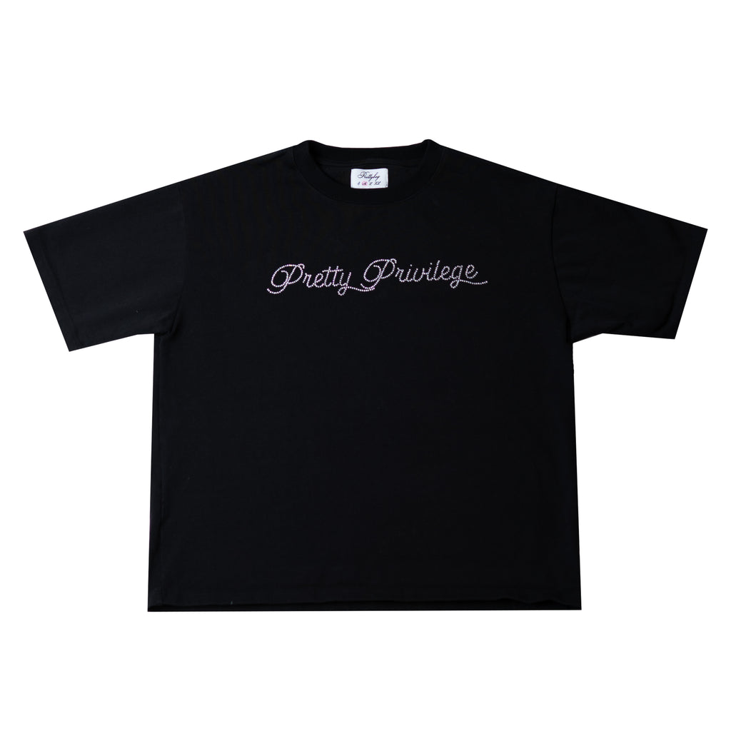 PRETTY PRIVILEGE RHINESTONE TEE