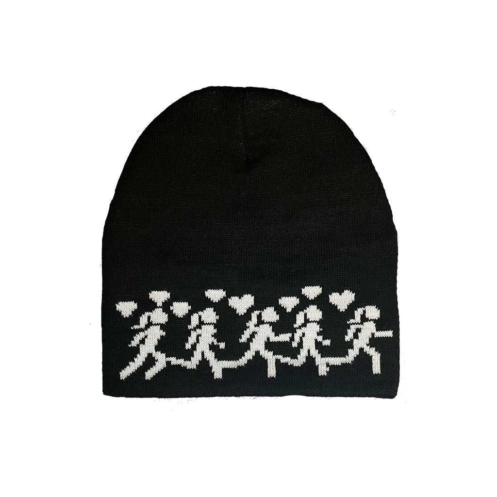 BLACK RUNNER BEANIE