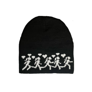 BLACK RUNNER BEANIE
